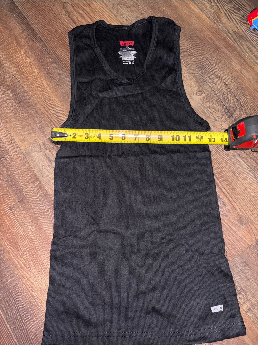 Levi’s Men’s Black Ribbed Tank Tops Sleeveless Undershirts Size Large 5 Pack - Picture 5 of 6